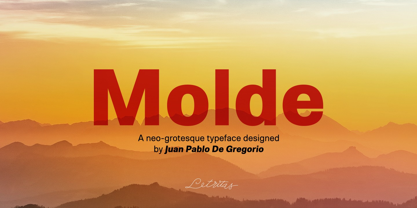 Molde Font preview
